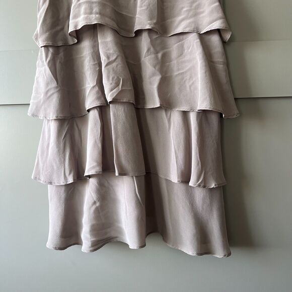 Anthropologie Ya Da Sleeveless Tunic Top Women Large 100% Silk Layered Luxury - Picture 9 of 12